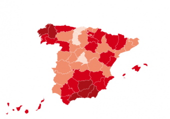 Mapa de los suicidios en España