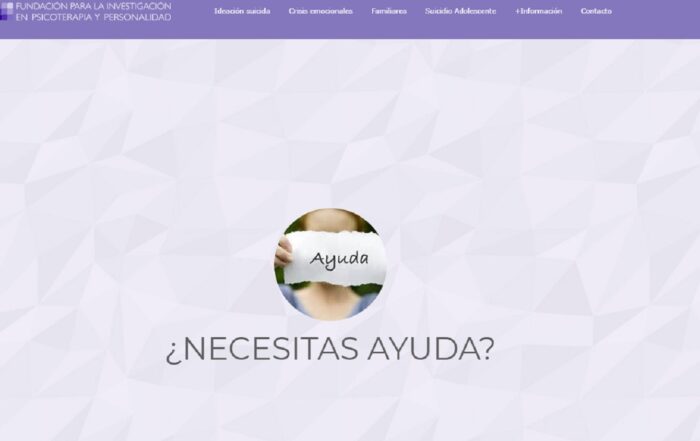 suicidio pagina web en crisis